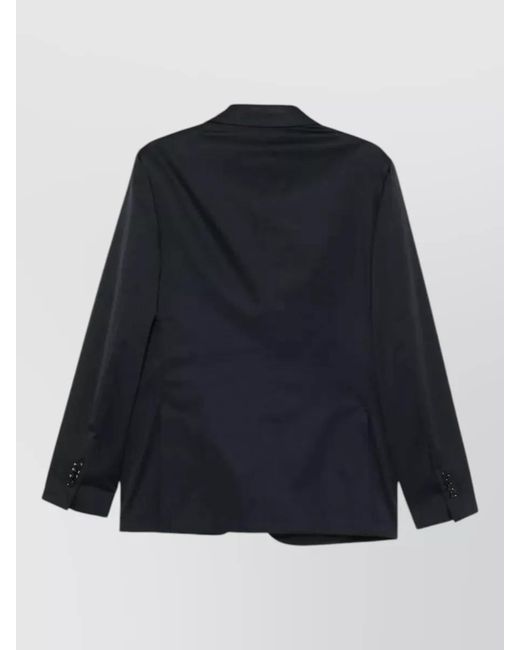 Lardini Blue Cotton Single-Breasted Suit Jacket for men