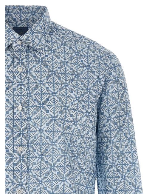 Barba Napoli Blue Shirt for men