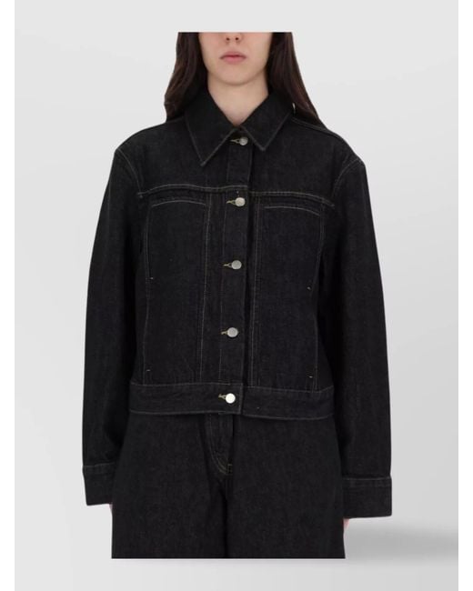 Studio Nicholson Black Organic Cotton Boxy Jacket