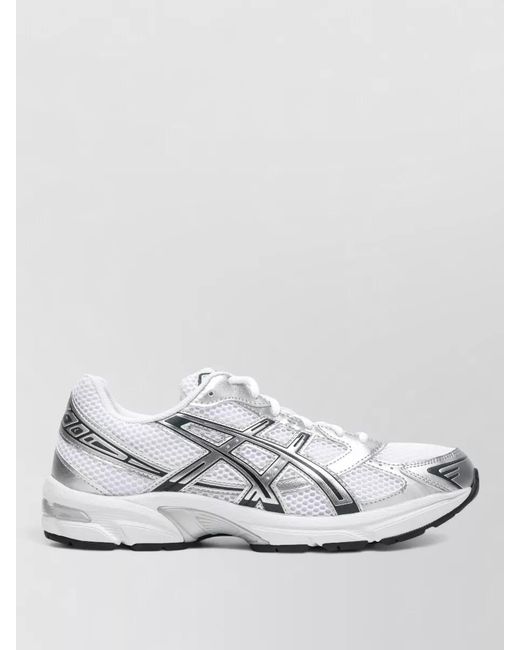 Asics White Mesh Upper Sneakers Rubber Sole Design