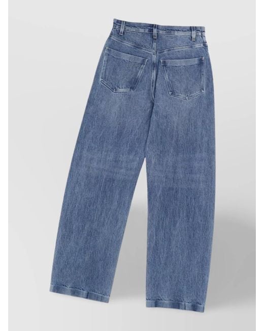 Alexander Wang Blue Seams Jean Ballon À Coutures Liées