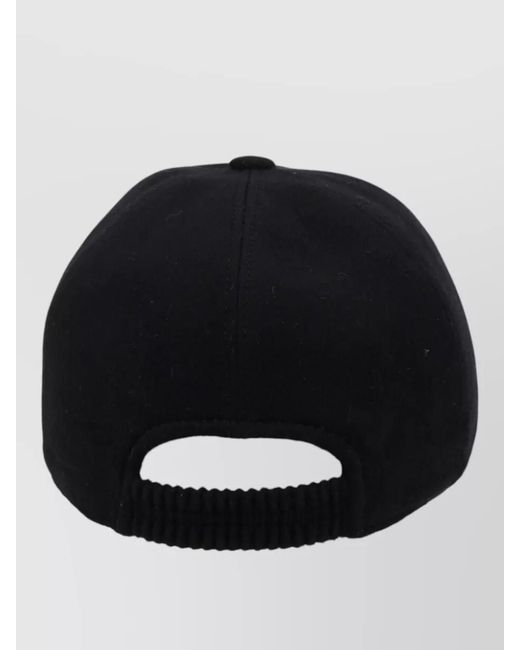 Zegna Black Cashmere Cap for men