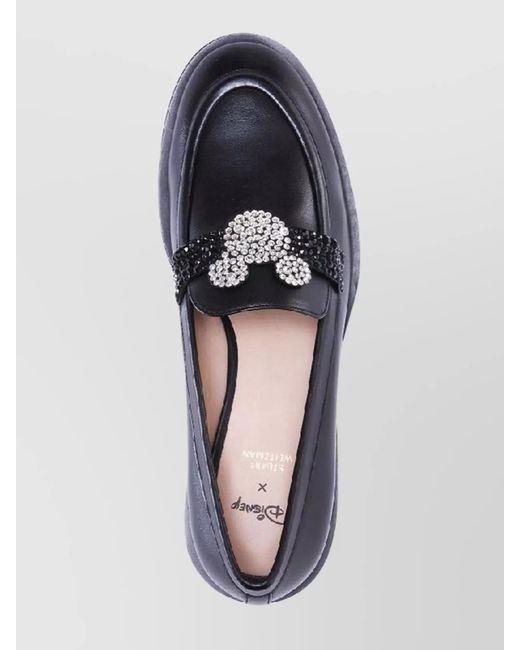 Stuart Weitzman Blue Leather Loafers