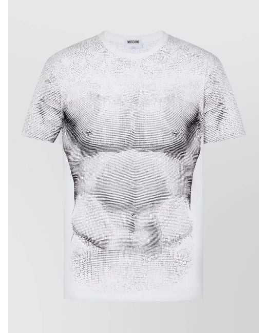 Moschino White Short-Sleeve T-Shirt for men