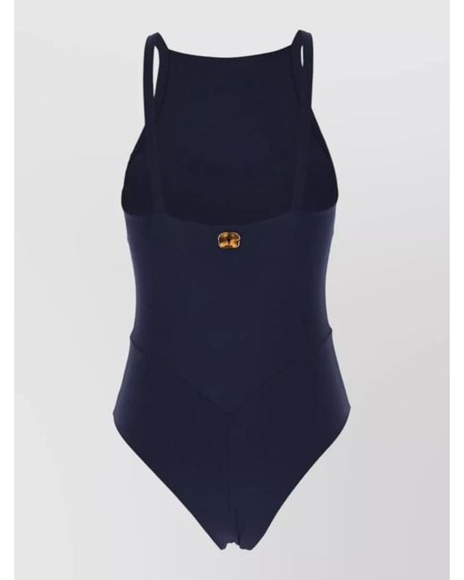 Blazé Milano Blue Swimwear Beachwear High Neckline Adjustable Straps