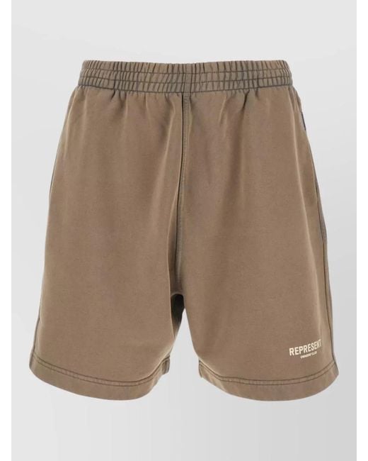 Represent Natural Cotton Logo-Print Chino Shorts for men