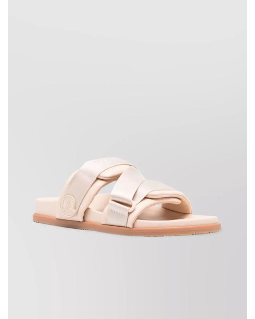 Moncler Pink Leather Sandals