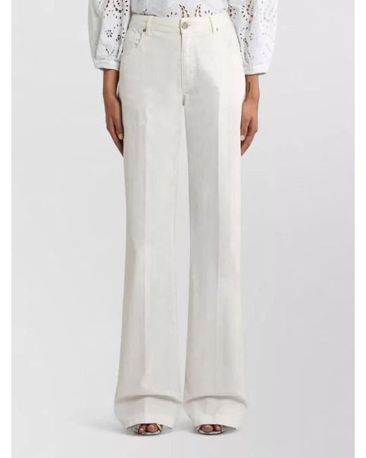 Etro White Denim Flared Jeans
