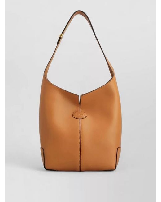 Tod's White Shoulder Bag Tone Hardware Strap