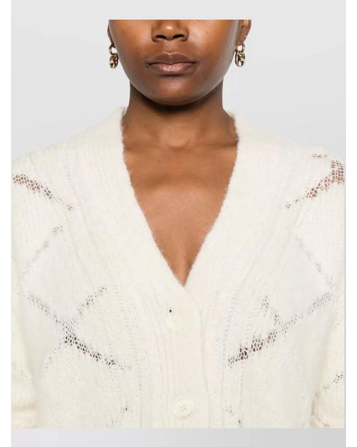 Ermanno Scervino Natural Cardigan
