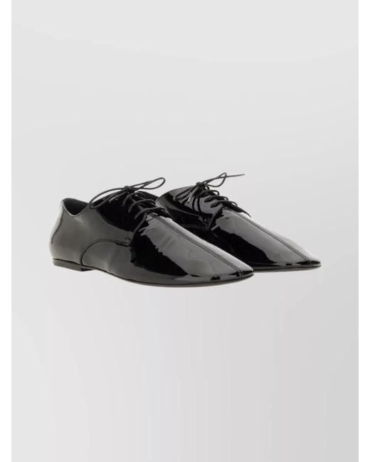 Dries Van Noten Metallic Leather Lace-Up Shoes for men