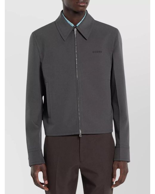 Gucci Gray Technical Panama Jacket, Ready-To-Wear for men