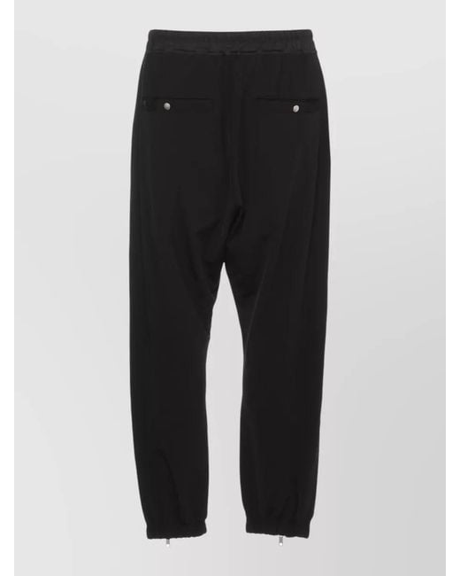 Rick Owens Black Straight Cargo Shorts for men