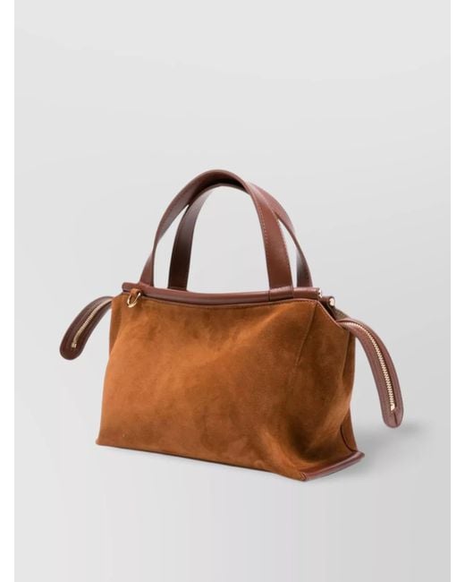 Wandler Brown Suede Shoulder Bag
