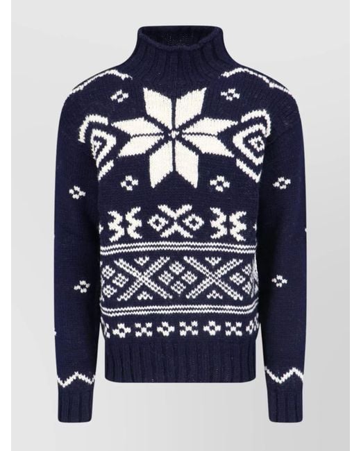 Polo Ralph Lauren Blue Wool Crewneck Jumper for men