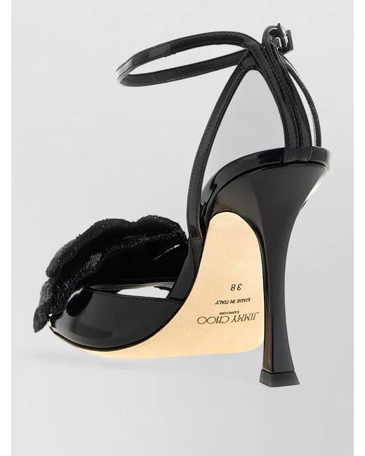 Jimmy Choo Black Leather Sandals
