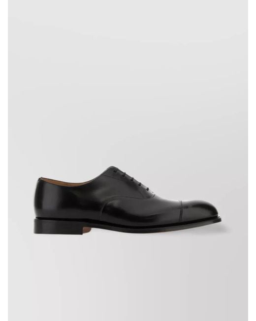 Church's Black Leather Lace-Up Shoes for men