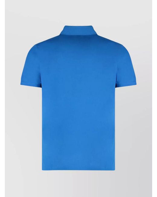Paul & Shark Blue Cotton Short-Sleeve Polo Shirt for men