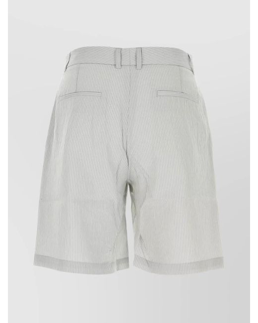 GIMAGUAS White Embroidered Chino Shorts for men