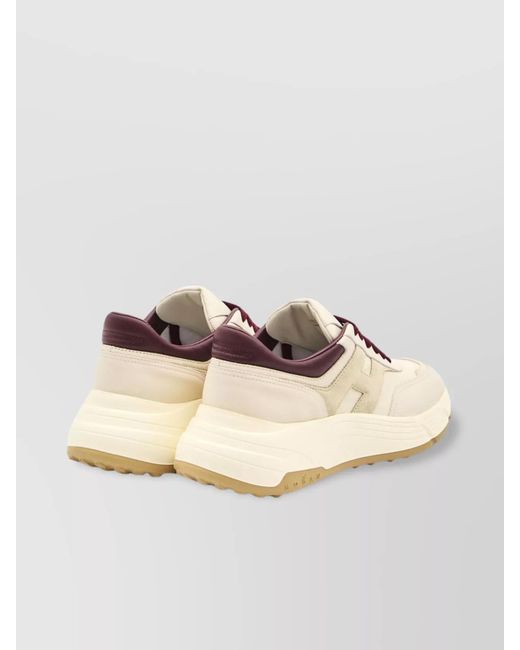 Hogan Natural Leather Low-Top Sneakers