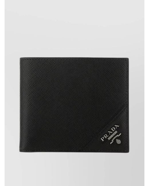 Prada Black Leather Wallet for men