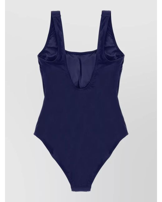 Polo Ralph Lauren Blue Martinique Scoop Neck One Piece Swimsuit