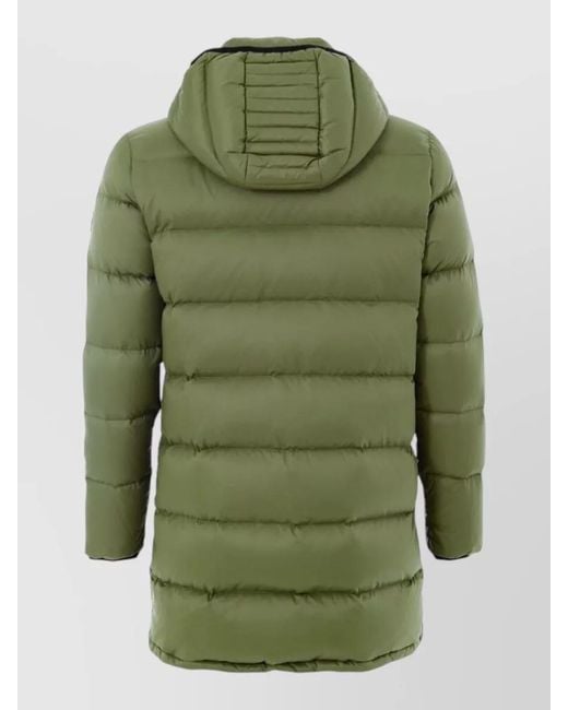 Moose Knuckles Green Nylon Puffer Coat for men