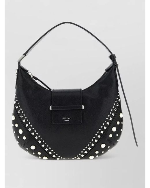 Jimmy Choo Black Bar Shoulder Bag