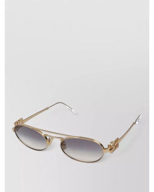 Miu Miu Multicolor Sunglasses Oval Frame Tone Gradient Lenses
