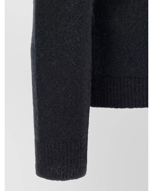 Roberto Collina Blue Hooded Wool Alpaca-Blend Sweater for men