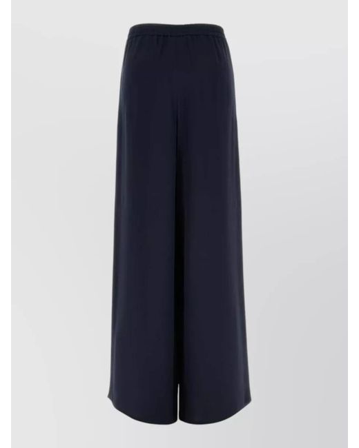Max Mara Blue Silk Volonta Wide Leg Shorts