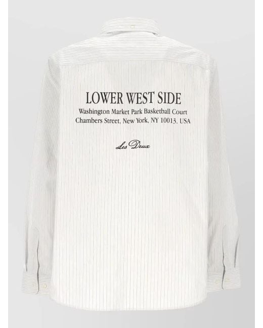 Les Deux White Cotton Casual Shirt for men