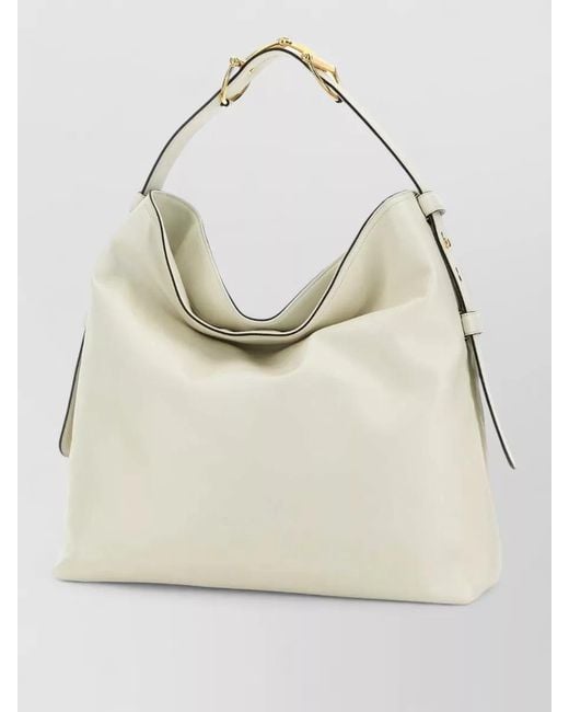 Gucci Natural Large Leather Shopping Bag With Top Handle