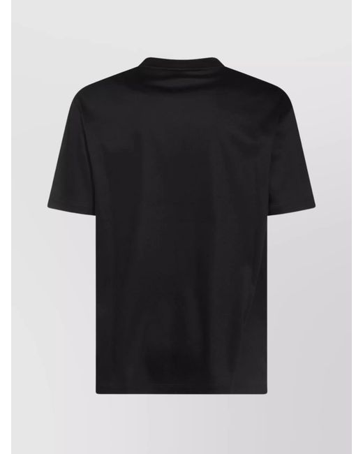 Giorgio Armani Black Crew Neck Short Sleeves for men