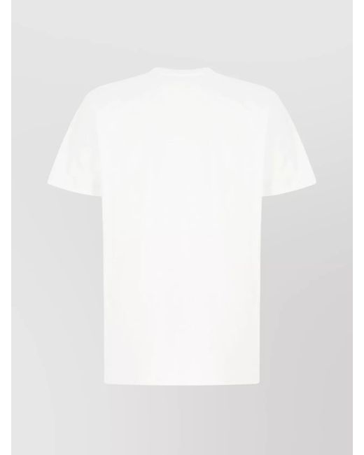Moschino White Cotton T-Shirt for men