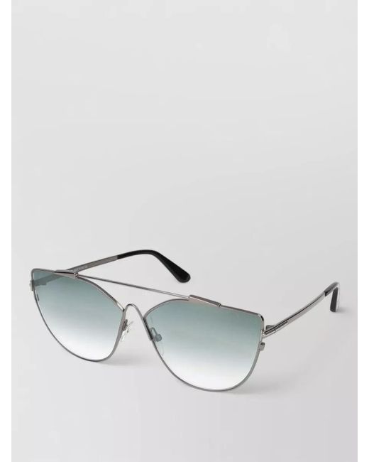 Tom Ford Metallic Oversized Cat Eye Metal Sunglasses Ft0563