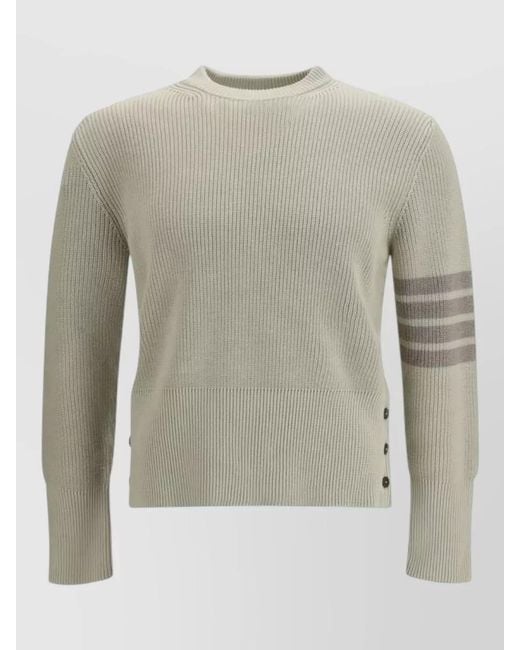 Thom Browne Gray Cotton Sweatshirt for men