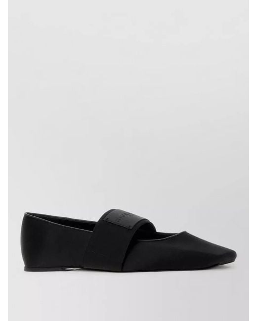 Givenchy White Satin Pointed Toe Ballerina Loafers