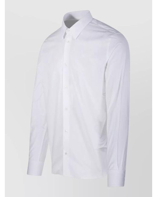 AMI White Cotton Tailor Shirt for men
