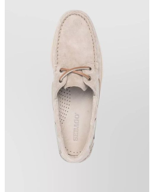 Sebago Natural Portland Flesh Out Round Toe Boat Loafers for men