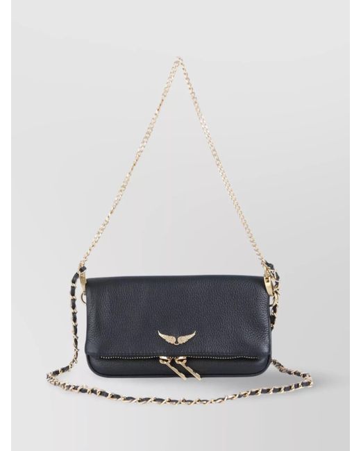 Zadig & Voltaire White Rock Nano Leather Shoulder Bag