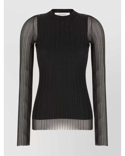 Sportmax Black Nylon Top