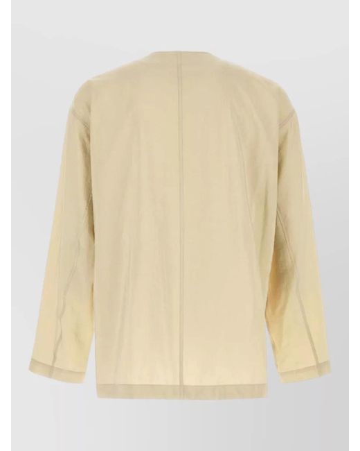 Lemaire Natural Silk Shirt Jacket for men
