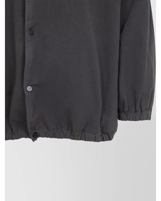Fear Of God Gray Collared Windbreaker Jacket Elasticated Hem for men