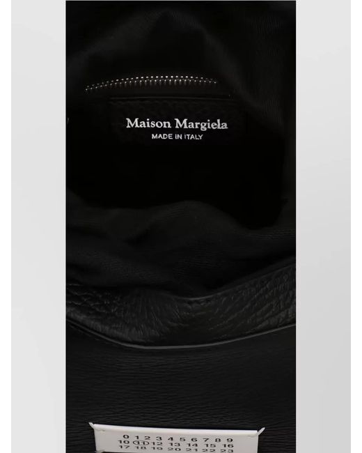 Maison Margiela Black 5Ac Medium Leather Panelled Shoulder Bag