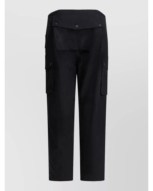 Needles Black Cargo Trousers for men