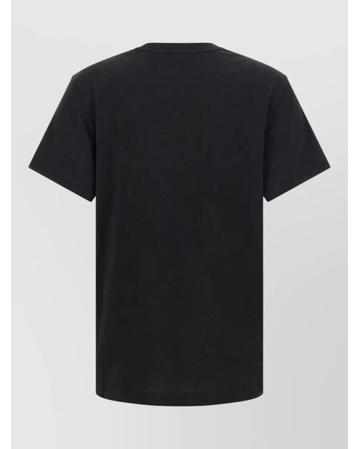 Moncler Black Logo Detail Crew Neck T Shirt