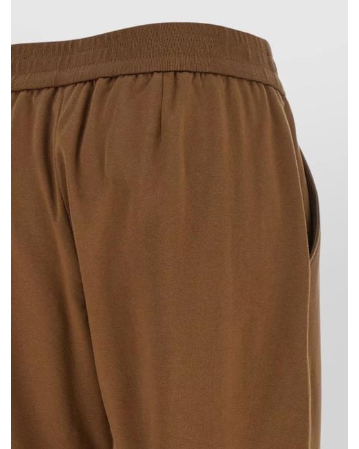 Brunello Cucinelli Brown Monile Detail Flared Cropped Lounge Joggers