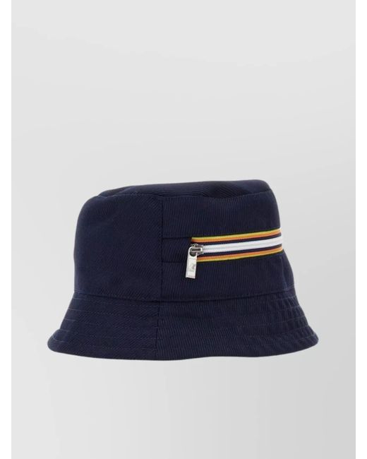 K-Way Blue Bucket Hat for men