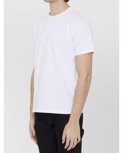 Valentino Garavani White Cotton Regular-Fit Short-Sleeve Crewneck T-Shirt for men